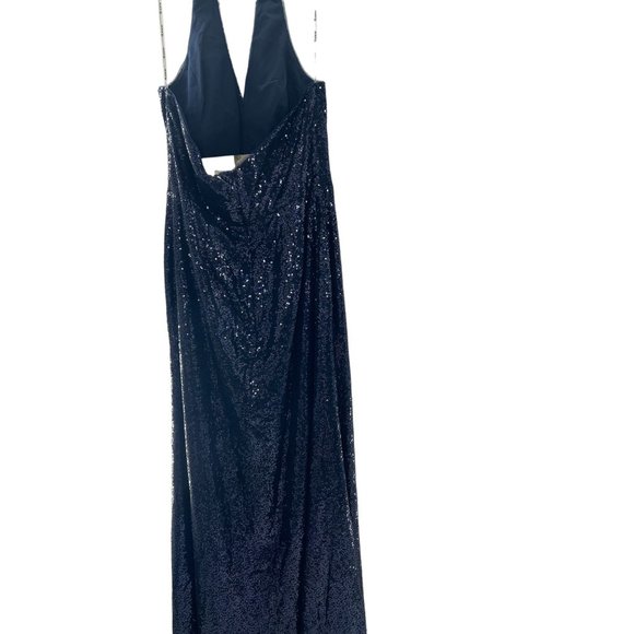 NWT Jasmine Midnight Sequence Halter Formal Gown - Picture 6 of 8